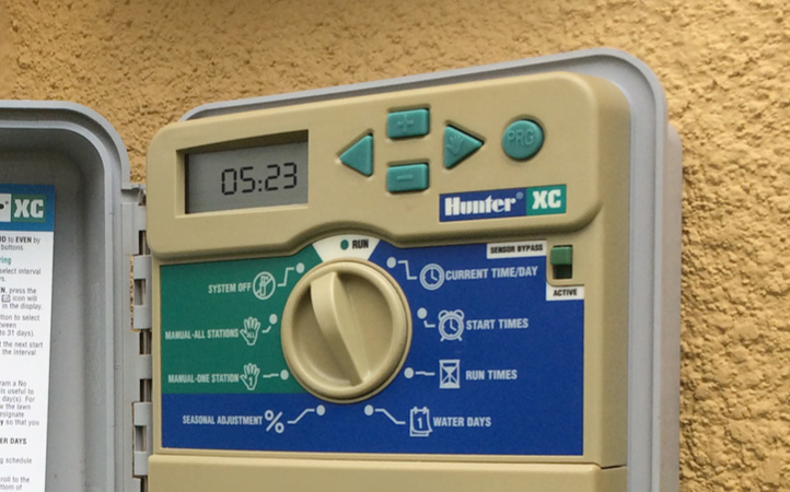 irrigation system timer